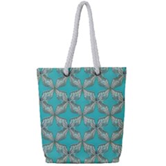 Geometric Design 13 Full Print Rope Handle Tote (small) by myclothy