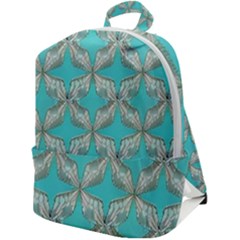 Geometric Design 13 Zip Up Backpack by myclothy