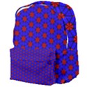 Blue Pattern Red Texture Giant Full Print Backpack View4