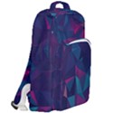 Turquoise Abstract Black Galaxy Pattern Turquoise Double Compartment Backpack View2