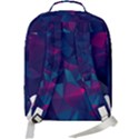 Turquoise Abstract Black Galaxy Pattern Turquoise Double Compartment Backpack View3