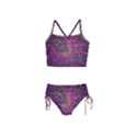 Abstract Purple Pattern Girls  Tankini Swimsuit View1