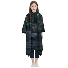 Forest Jungle Trees Tropics Kids  Hooded Rain Ponchos by Bedest