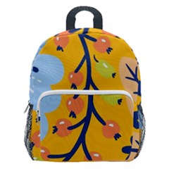 Floral Pattern Beautiful Aesthetic Kids  Age 5-10 Lightweight School Backpack With Side Pockets by Paksenen