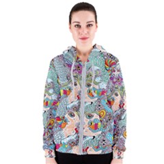 Supersonicangeldream Women s Zipper Hoodie by chellerayartisans