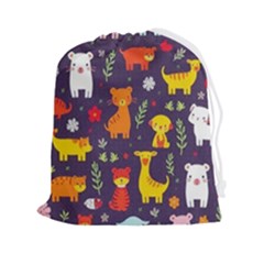 Pet Animal 01 Drawstring Pouch (2xl) by myclothy