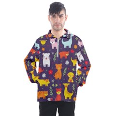 Pet Animal 01 Men s Half Zip Pullover by myclothy