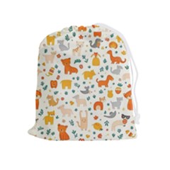 Pet Animal 04 Drawstring Pouch (xl) by myclothy