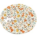 Pet Animal 04 Wooden Puzzle Round View3