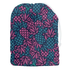 Summer Pineapples Drawstring Pouch (3xl) by Paksenen