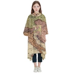 Retro Old Vintage Map Of Europe Kids  Hooded Rain Ponchos by Bedest