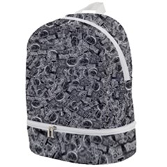 Be True Be Yourself Typographic Print Pattern Zip Bottom Backpack by dflcprintsclothing