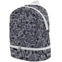 Be true be yourself typographic print pattern Zip Bottom Backpack View1