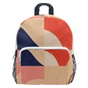 Minimalist Pattern With Simple Lines And Shapes, Creating A Clean And Modern Aesthe Kids  Age 5-10 Lightweight School Backpack with Side Pockets View1