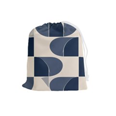 A Minimalist Pattern With Simple Lines And Shapes, Creating A Clean And Modern Aesthetic 04 Drawstring Pouch (large) by myclothy