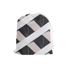 A Minimalist Pattern With Simple Lines And Shapes, Creating A Clean And Modern Aesthetic 07 Drawstring Pouch (large) by myclothy