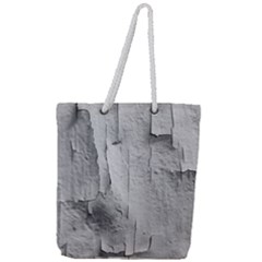 Wall With Cracked White Paint Texture Full Print Rope Handle Tote (large) by dflcprintsclothing