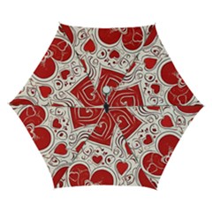 Be My Valentine Automatic Folding Umbrella With Case (small) by pollyparadiseartshop
