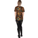 Tribal Chic Women s V-Neck Scrub Top View4