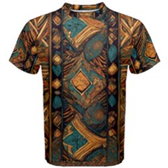 Tribal Chic Men s Cotton T-shirt by pollyparadiseartshop