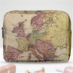 Retro Old Vintage Map Of Europe Make Up Pouch (large) by Bedest