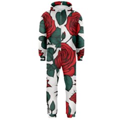 Roses Hooded Jumpsuit (men) by pollyparadiseartshop