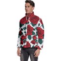 Roses Men s Puffer Bubble Jacket Coat View2