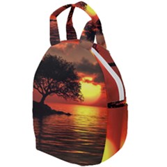 Sunset Nature Sea Dusk Landscape Travel Backpack by Salmanaz77