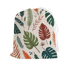 Leaves Autumn Drawstring Pouch (2xl) by Salmanaz77