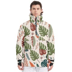 Leaves Autumn Men s Pullover Zip Ski And Snowboard Waterproof Breathable Jacket by Salmanaz77