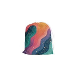 Art Abstract Pattern Drawstring Pouch (xs) by Salmanaz77