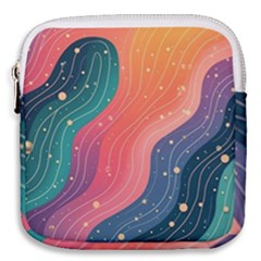 Art Abstract Pattern Mini Square Pouch by Salmanaz77