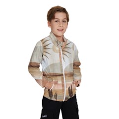 Abstract Sun Boho Bohemian Design Kids  Windbreaker by Salmanaz77