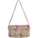 Abstract Pattern Design Scrapbooking Removable Strap Clutch Bag View2