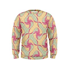 Abstract Pattern Design Scrapbooking Kids  Sweatshirt by Paksenen
