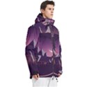 Mountain Night Crescent Moon Men s Multi Pockets Zip Ski and Snowboard Waterproof Breathable Jacket View3