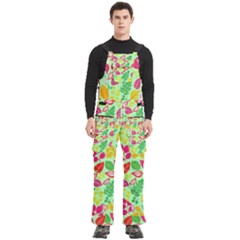 Flower Flora Floral Nature Pattern Seamless Men s Side Zip Front Pouch Ski And Snowboard Bib Pants	 by Bedest