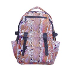 Pour Flames Carry-on Double Buckle Travel Backpack by kaleidomarblingart