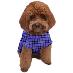 Blue Tartan Plaid 1 Dog T-shirt by dressshop