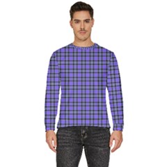 Blue Tartan Plaid 1 Men s Fleece Sweatshirt by dressshop