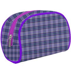 Purple Plaid Tartan 1 Make Up Case (large) by dressshop