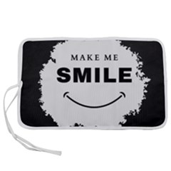 Black And White Simple Make Me Smile T Shirt 20250203 014057 0000 Pen Storage Case (l) by Cowcow2005
