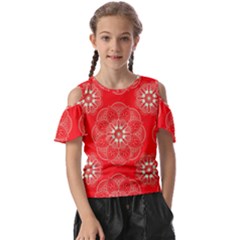 Crimson Current Kids  Butterfly Cutout T-shirt by ArtfulThreads