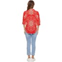 Crimson Current Women s Quarter Sleeve Pocket Shirt View4