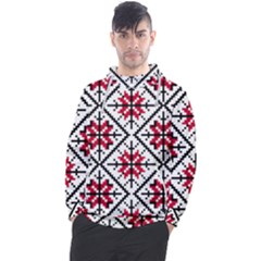 Ukrainian Folk Seamless Pattern Ornament Ethnic Ornament Border Element Traditional Art Men s Pullover Hoodie by Grandong