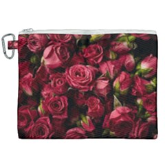 Floral Buds Of Roses Beautiful Flowers Canvas Cosmetic Bag (xxl) by Grandong