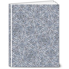 Blue Ornament Complex Mosaic Print Pattern 7  X 9  Hardcover Notebook by dflcprintsclothing