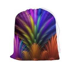 Abstract Colors - , Abstract Colors Drawstring Pouch (2xl) by kyorashop23