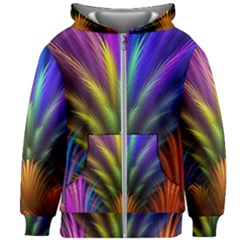 Abstract Colors - , Abstract Colors Kids  Zipper Hoodie Without Drawstring by kyorashop23