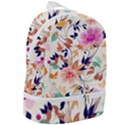 Abstract Floral Background Zip Bottom Backpack View2